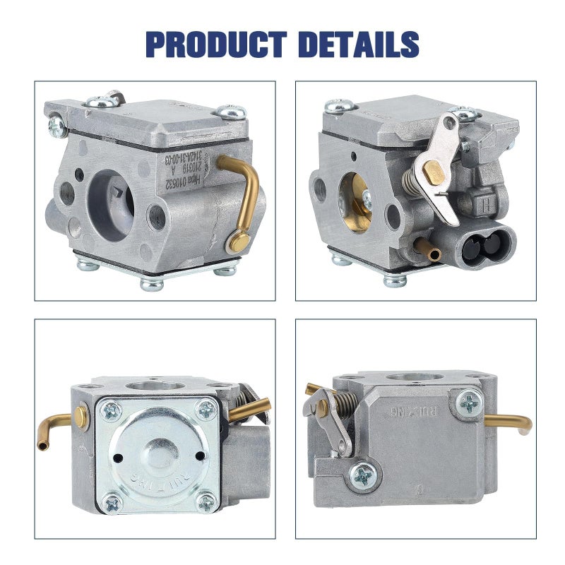 Powtol 753-04333 410R Carburetor for Ryobi 31CC 790R 725R 775R 700R RGBV3100 280R 767R 310BVR 4 Cycle Trimmer Blower Parts 791-182875 - Image 5